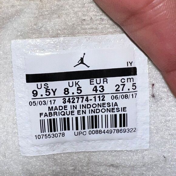 Jordan True Flight GS "Metallic Red Bronze" 342774-112 Men's 9.5 - Picture 10 of 12